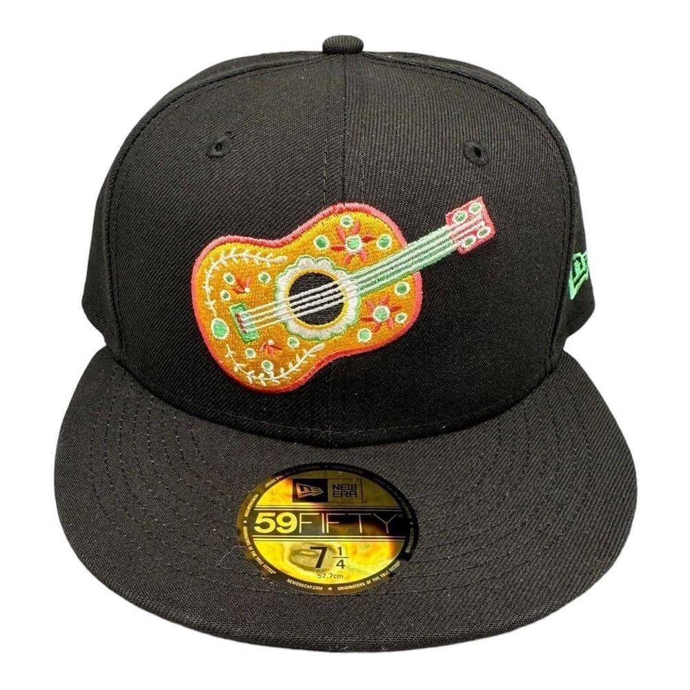 New Era 59FIFTY Corpus Christi Hooks Copa de la Diversion Guitar Hat Black 7 1/4